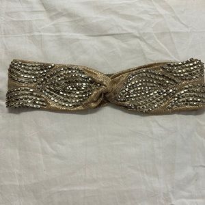Women Namrata Joshipura Twisted Gold Beaded Head Band